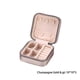 thumbnail image 5 of Caja de almacenamiento de joyas con diseño de cremallera para el hogar, estuche de exhibición de cuero PU multicolor, regalos de fiesta para Ropa, zapatos y accesorios Miscelánea Dorado champagne Sonducket AP011996-02, 5 of 6