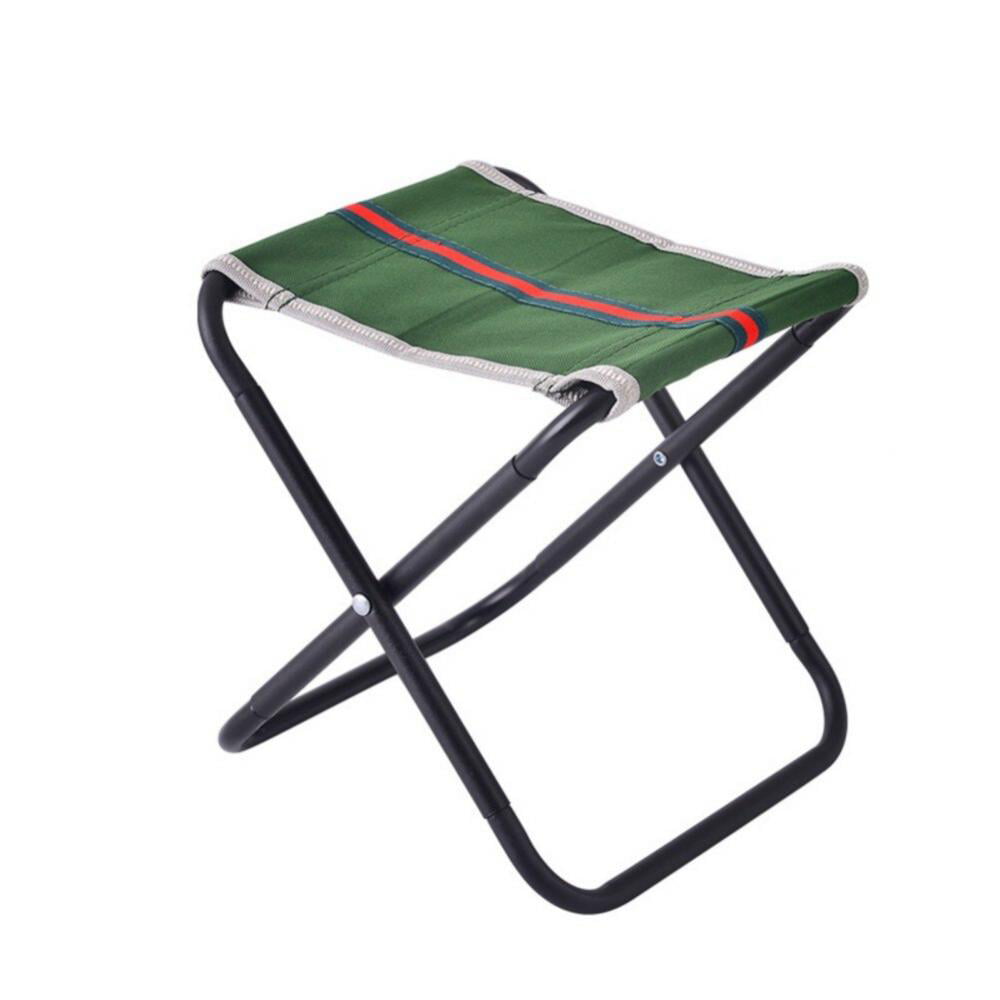 Folding Small Stool Bench Outdoor Ultra Light Subway Train Portable Chair W/ Bag 