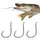 thumbnail image 5 of 100 Uds 8/0 # anzuelos afilados de acero alto en carbono con señuelo de púa aparejos de pesca, 5 of 8