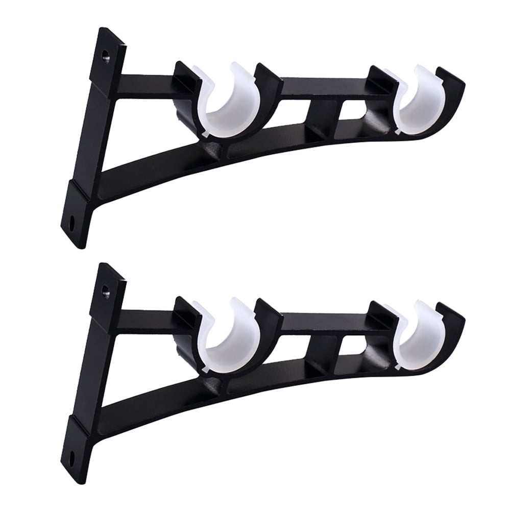 Visland 2PCS Curtain Rod Bracket, Heavy Duty Curtain Rod Holders Single
