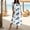 Dresses-272Light Blue, variant on Gamivast Plus Size Dresses for Women V-Neck Short Sleeve Maxi Dress Floral Dress Loose Fit Long Dress Boho Beach Dress Vacation Sundress Resort Wear for Cruise Light Blue XL