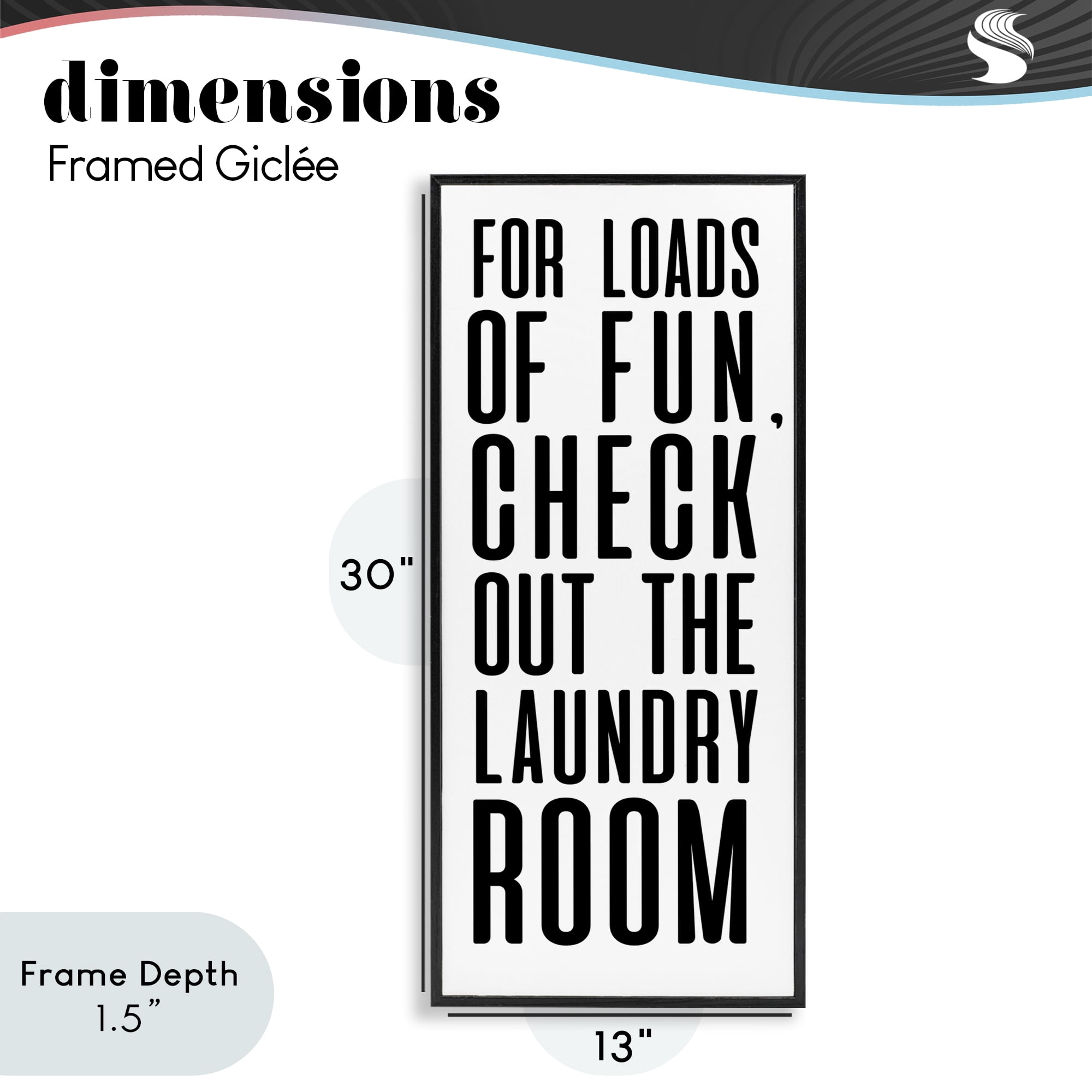 Stupell Industries For Loads Of Fun Black Framed Giclee Art, design by SD Graphics Studio