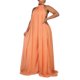 thumbnail image 4 of VISgogo Mono sin mangas con cuello halter para mujer con pierna ancha Color sólido Ropa de verano fresca sin espalda VISgogo moda, 4 of 9