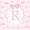 Pink R, variant on Meiyoeat Watercolor Letter A Print Twin Duvet Cover, Cute Stripes Bow Pattern Twin Bedding, Pink White,2pcs,No Comforter,Pink Reversible