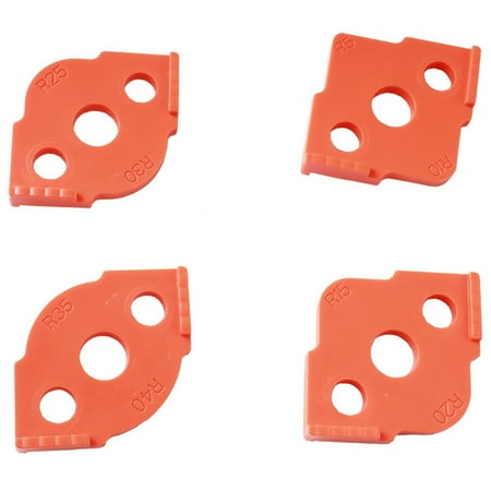 

Router Templates Corner Radius Routing Templates Hardness Processing Glue Routing Rounded Corners Bit Templates 4 Packs