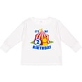thumbnail image 3 of Inktastic Its My Birthday Circus Tent with Lion 2 Years Old Boys or Girls Long Sleeve Toddler T-Shirt, 3 of 5