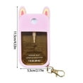 thumbnail image 5 of WINDLAND Portable Silicone Hand Sanitizer Holder Case Keychain Detachable Lovely Ear Cove, 5 of 9