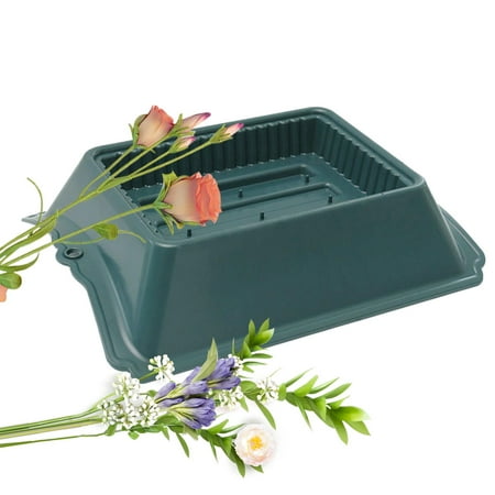 Floral Casket Saddle Flower Holder Stable Graveyard Memorial Vase Propagation Germination Trays for Headstones Flower Arrangement Decorative