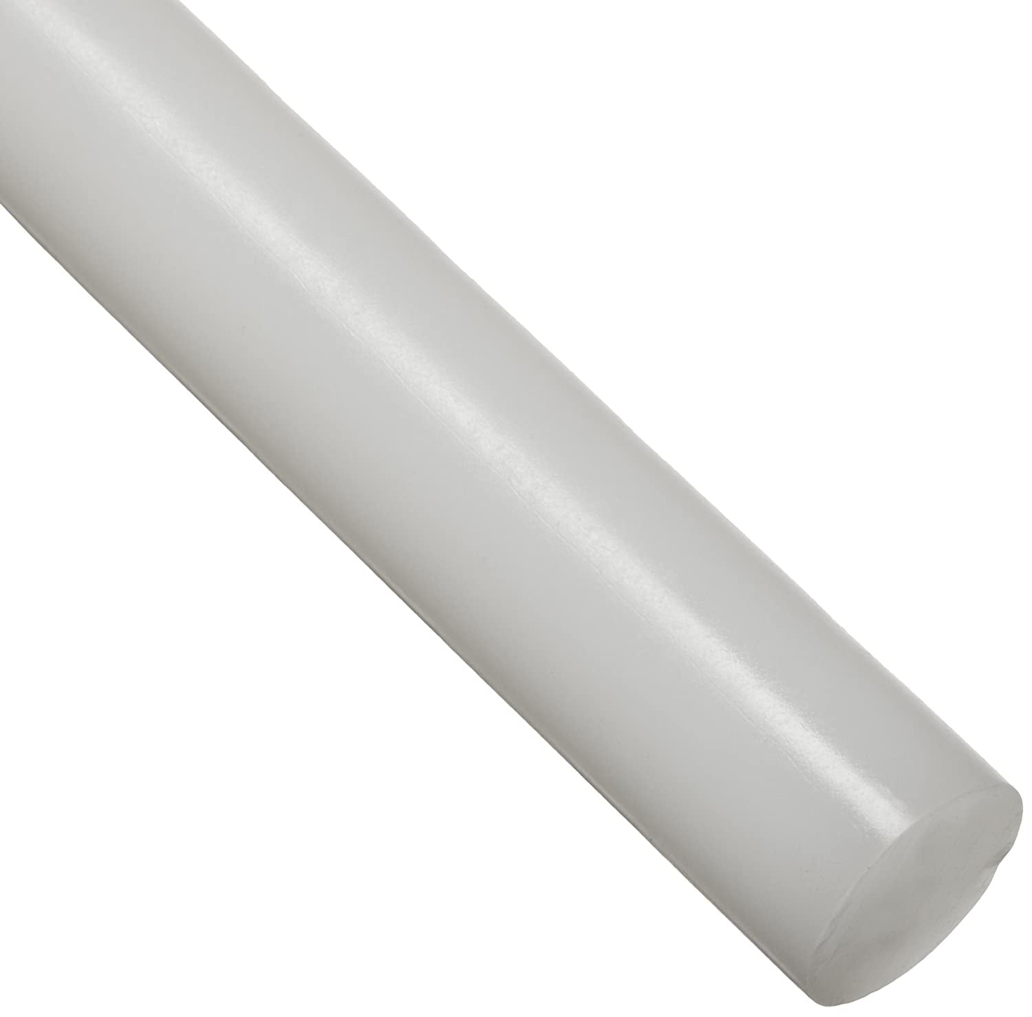 ASTM D4020 Standard Tolerance Ultra High Molecular Weight Polyethylene Opaque Off-White 1/2 Diameter Round Rod UHMW 60 Length