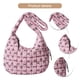 thumbnail image 1 of Bolso Media Cruzado Mano Acolchado Hobo Suave Nailon Con Lazo para Mujer, 1 of 9