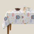 thumbnail image 3 of Wukai Hot Air Balloon Waterproof Tablecloth for Kitchen Dining, Fits Square Tables for 2-4 Seats -54"x54", 3 of 7