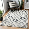 thumbnail image 2 of SAFAVIEH Natura Miah Geometric Wool Area Rug, Ivory/Black, 5' x 8', 2 of 7