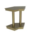 thumbnail image 2 of FixtureDisplays® Gold Color Riser Stand, Church Podium Pulpit Platform, Tradeshow Table, Art Sculpture Flower Center Piece Stand, Perfect Trapzoid Table Top, 20 X 20 X 36.5" 14317, 2 of 12