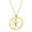 Gold Letter E, variant on PAURO Initial Necklaces for Women Heart Circle A-Z Pendant Silver Rose Gold Plated Stainless Steel Chain Dainty Alphabet Letter Cute Statement Colorful Jewelry Rose Gold N