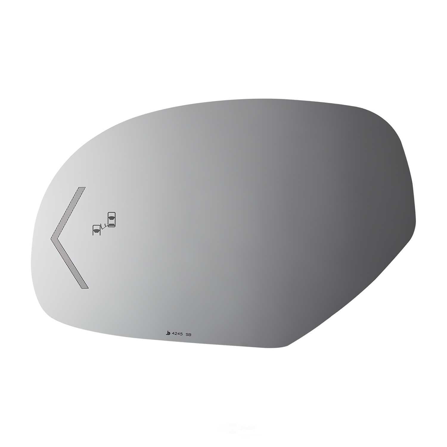 Burco Side View Mirror Replacement Glass - Clear Glass - 4245SB