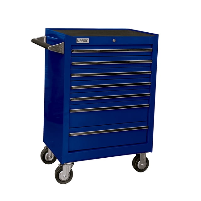 Gabinete Uso Extra Pesado Urrea 7 gavetas 27' Color azul X27M7A