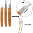 thumbnail image 2 of Agujas de ganchillo JAMW 5 piezas para rastas con 3 ganchos y 2 herramientas de tejer, 2 of 5