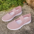 thumbnail image 4 of Wensltd Women Solid Color Mary Jane Shoes Elastic Strap Comfy Casual Walking Shoes Lightweight for Daily Wear, 4 of 9