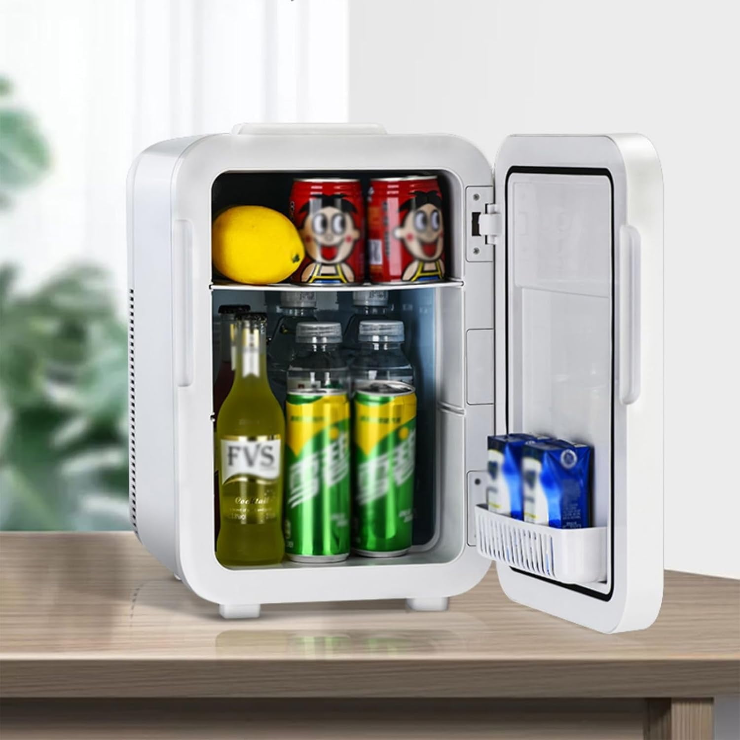 CNV Modern Small Refrigerator, Compact Refrigerator, Adjustable Single Mini Fridge Perfect for Dorm Apartment Office RV Garage Living Room(12L)