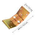 thumbnail image 4 of Shisuyan 10pcs Heavy Duty Corner Connector Iron Golden for Woodworking Projects, 4 of 8