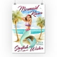 thumbnail image 3 of La Jolla, CA, Mermaid Kisses and Starfish Wishes, Watercolor (16x24 Giclee Gallery Art Print, Vivid Textured Wall Decor), 3 of 3