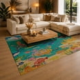 thumbnail image 3 of Gelasgo Underwater Ocean Velvet Area Rug, Colorful Sea Life Decorative Carpet, Soft Indoor Floor Mat for Kids Room Bedroom Nursery Playroom Home Decor, 3 of 5