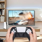 Silicone Cover Skin Case for Sony PS5 Controller, EEEkit Wireless Controller Protector Case Anti-slip Grips Case Compatible for PlayStation5, Controller Skin for PS5 with 10 Thumb Grip(Black)