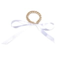 thumbnail image 2 of Tobillera Salvador de Lazo de Cadena Decoraciones Blanco, 2 of 10