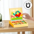 thumbnail image 4 of Noehoiugi 225-Piece Wooden Tangram Puzzle Set With 9 Question Types (540 Challenges), Educational Geometric Shapes Brain Teaser, 4 of 6