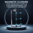 thumbnail image 4 of Magnetic Aluminum Graded PSA Slab Guard UV Resistant Glass 35PT Premium Protector Display Case For Standard PSA CGC Graded Sport Trading Cards - Black Out, 4 of 9