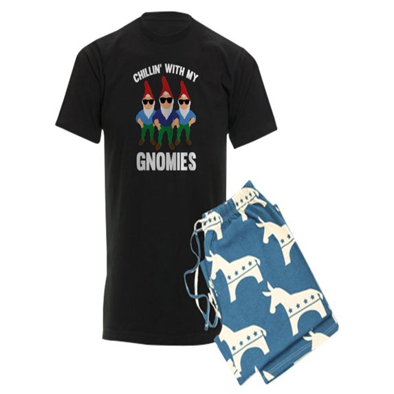 CafePress - Chillin' With My Gnomies - Men's Dark Pajamas