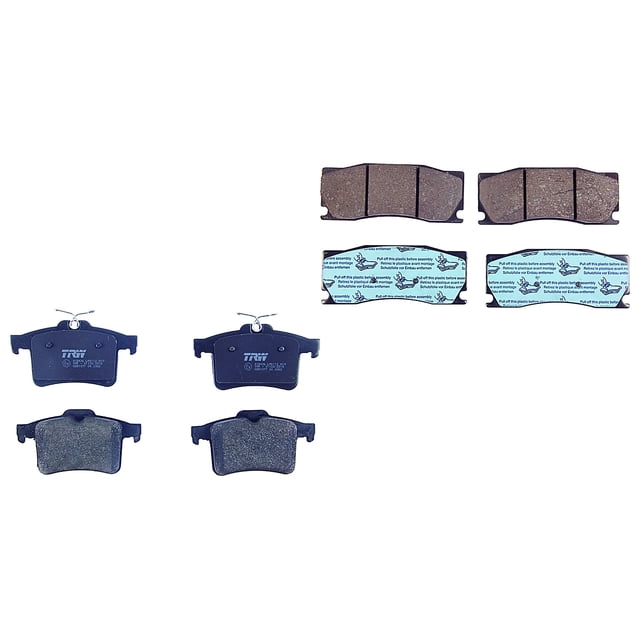 Set Balatas Bajos Metales TRW Xkr 2010 A 2012 Jaguar 1 Kit Completo Delantero y Trasero