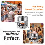Commercial Cotton Candy Machine - 1000W Electric Cotton Candy Maker with 3500RPM Motor, Stainless Steel Bowl, Perfect for Home, Parties, Carnivals & Events