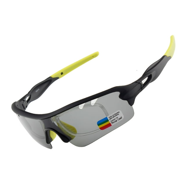 Cycling Biking Sunglasses with 5 Interchangeable Lenses UV Protection,MTB Road Bike Glasse