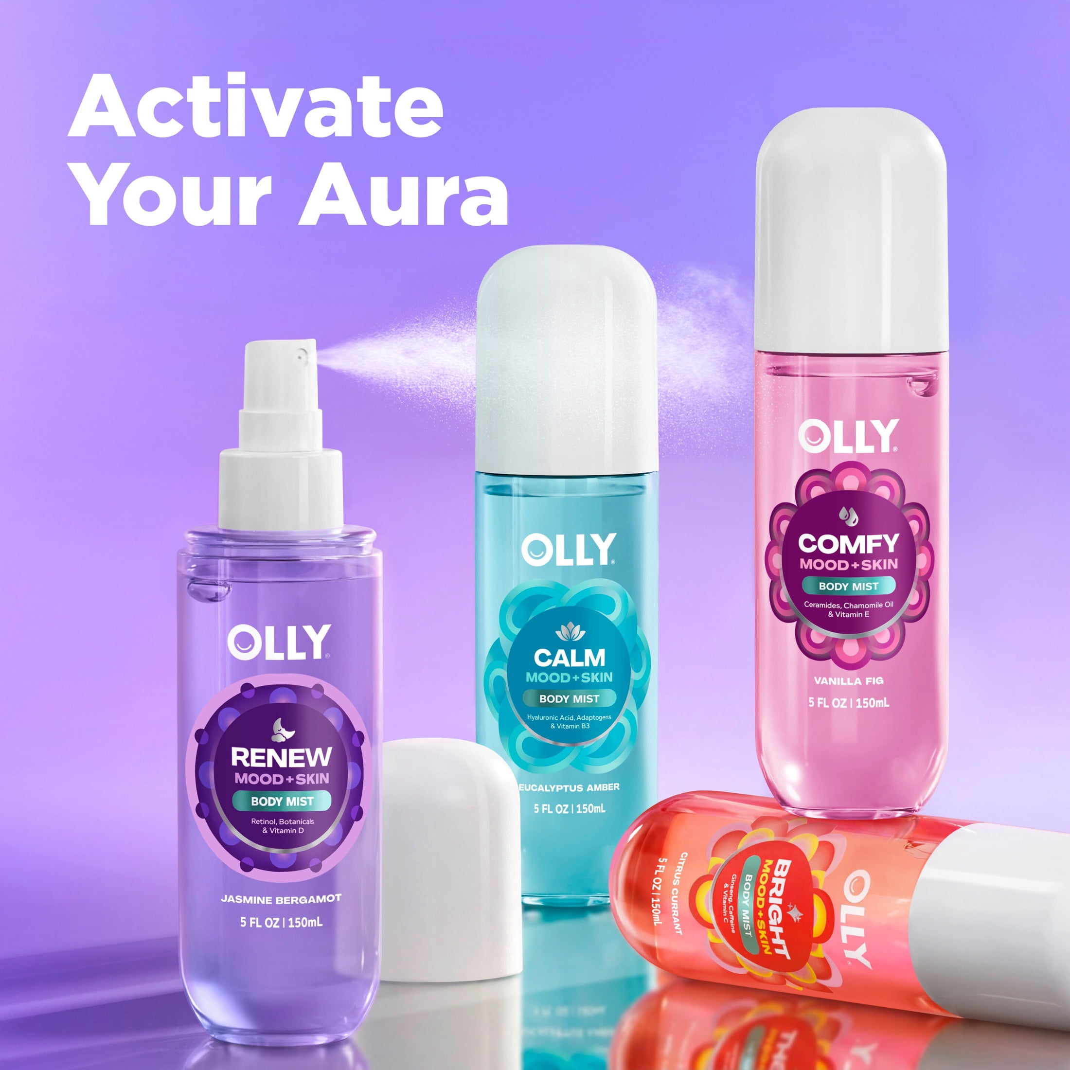 OLLY Body Mist Dreamy Jasmine Scent To Help You Prep For Bed, 5 fl oz