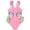 Pink, variant on BOBOGOJP Toddler Girls Bathing Suit One Piece Ruffle Strap Cute Swimsuits Little Kids Beach Pool Quick Dry Swimwear 2t-10 Pink for Size 3-4 Years