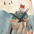 thumbnail image 5 of Designart "Guiding Light by the Coast III" Coastal Oversized Wall Clock, 5 of 5