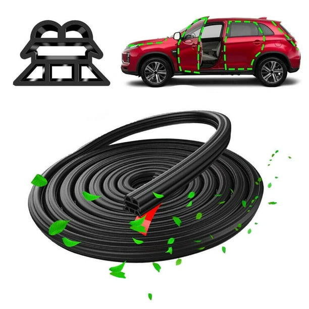 5M 3 Layer Car Door Rubber Seal Strip Sound Insulation Sealant Strips  Protector