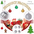 thumbnail image 3 of Christmas Ornaments for Xmas Trees,Christmas Ball Ornaments - silver, 3 of 5