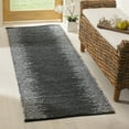 thumbnail image 3 of SAFAVIEH Vintage Leather Domhnall Diamond Striped Area Rug, Light Grey/Charcoal, 8' x 10', 3 of 9