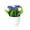 Blue, variant on FTsdfkl Artificial Mini Rosebud Potted Plants, Silk Small Rose Arrangements, Multicolor Rose Bouquets with White Pots, for Home, Office & Table Decor