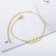 thumbnail image 4 of Angel Number Bracelets For Women Old English Stainless Steel 111 222 333 444 999 Foot Bracelet Anklets Beach Boho Jewelry Gift, 4 of 4