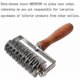 thumbnail image 2 of Stainless Steel Dough Lattice Top Cookie Pie Pizza Bread Pastry Crust Roller Cutter,wood Handle, 2 of 4