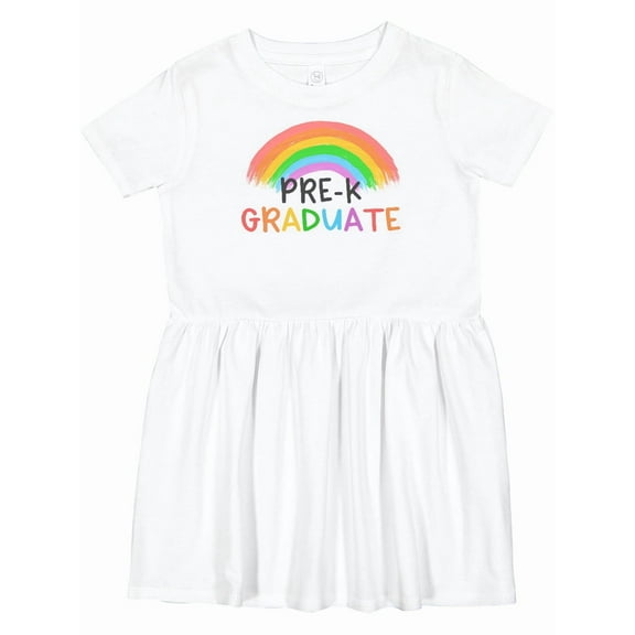 Inktastic Pre-k Graduate Rainbow Girls Toddler Dress