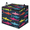 Multicolor 2, variant on CURLYOOT Colorful Leopard Print Large Storage Bag, Clothes Storage Bin Foldable Closet Organizer with Handle, Fabric Storage Containers for Clothing, Blanket, Comforter, Bedding