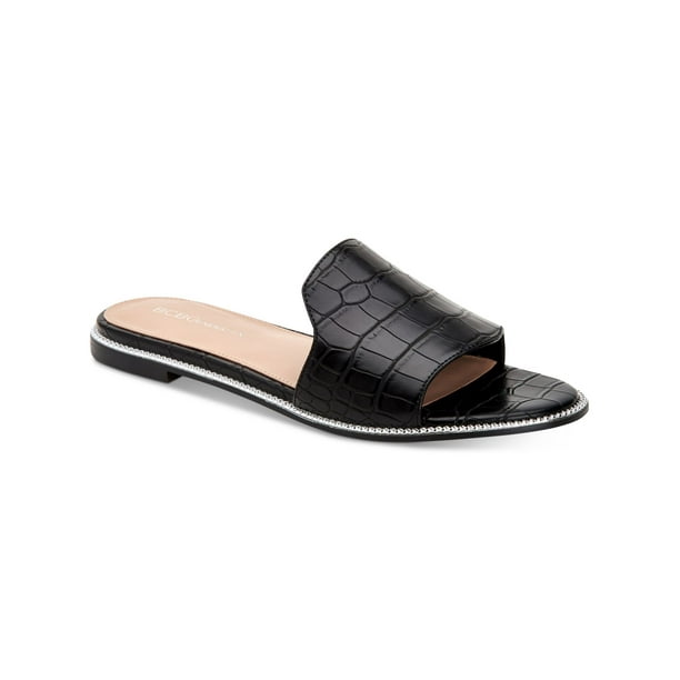 BCBGeneration Women's Harnie Mules - Sparkly Silver Pointy-Toe Shoes