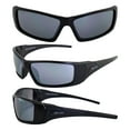 thumbnail image 2 of 2 Pairs Epoch Eyewear Liberator Sport Sunglasses Black Frame Red Mirror Lens + Smoke Lens, 2 of 7