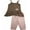 brown/pink, variant on Mish Baby  Infant Girls' 2-Piece Capri Set Stylish & Comfy Perfect for Everyday & Playdates
