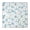 White-128, variant on Fitted Tablecloth Square Waterproof Vinyl with Daisy Floral Pattern, Boho Chic Design, Backing for Indoor Outdoor Table Use