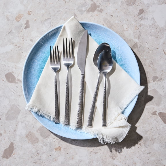 BHG Silver Flatware Rounded 20-Piece Set